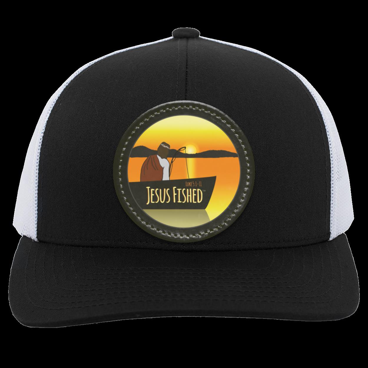 Cast the Line - Trucker Snap Back - Circle Patch - Jesus Surfed Apparel Co.