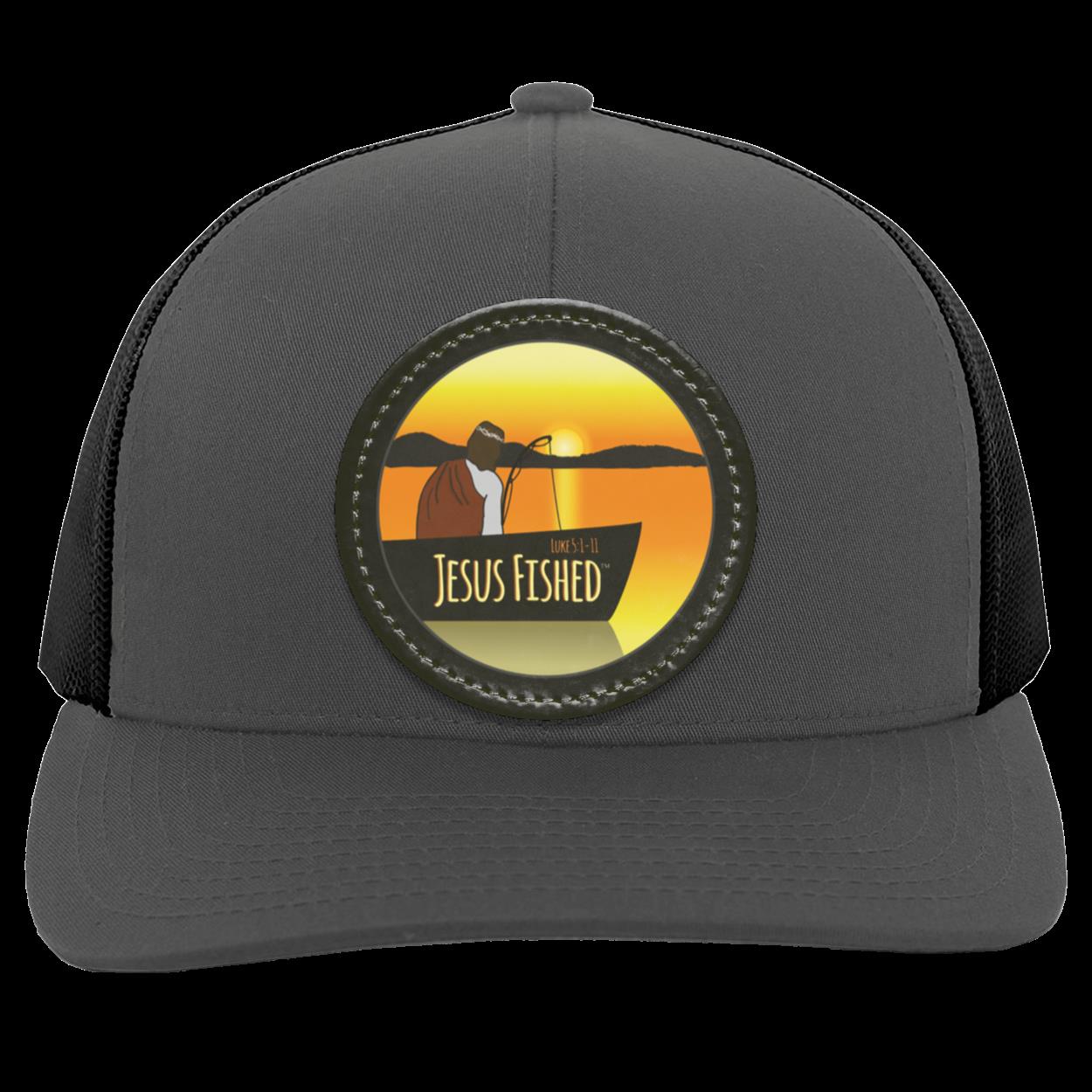 Cast the Line - Trucker Snap Back - Circle Patch - Jesus Surfed Apparel Co.