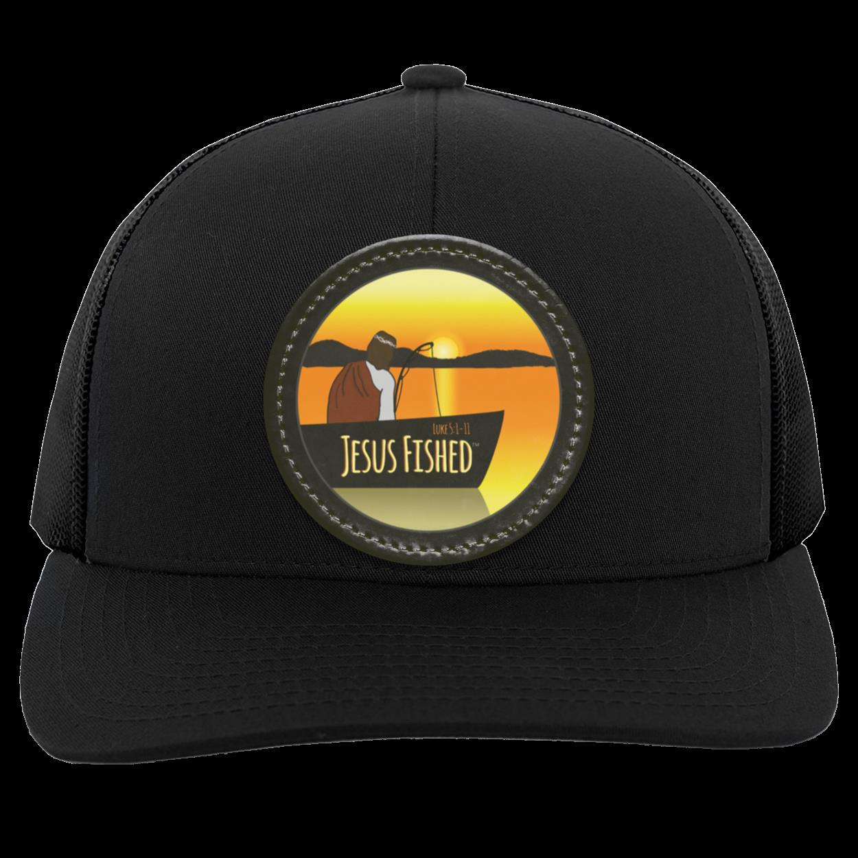 Cast the Line - Trucker Snap Back - Circle Patch - Jesus Surfed Apparel Co.