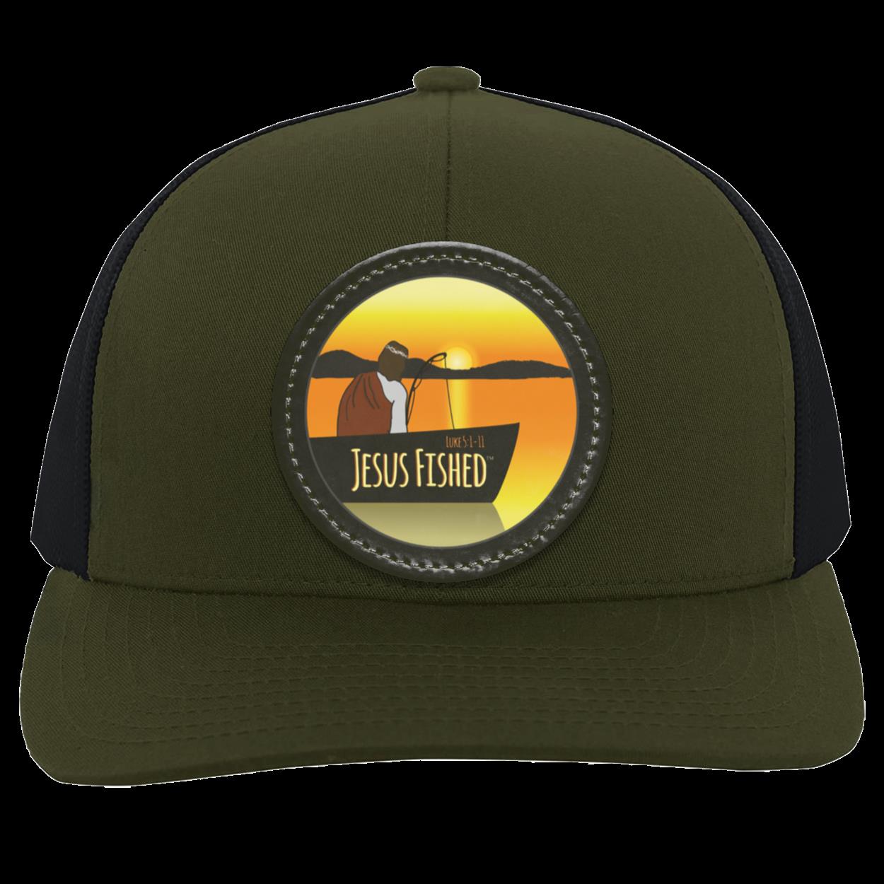 Cast the Line - Trucker Snap Back - Circle Patch - Jesus Surfed Apparel Co.