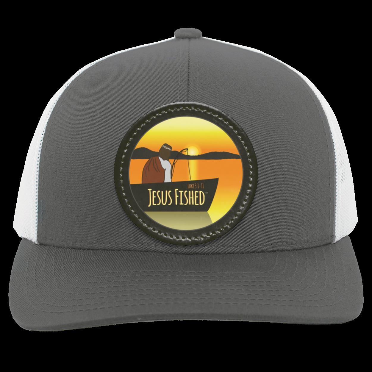 Cast the Line - Trucker Snap Back - Circle Patch - Jesus Surfed Apparel Co.