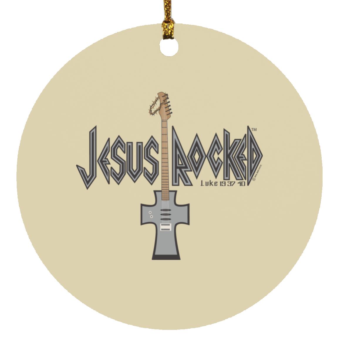 Cross Guitar - Circle Ornament - Jesus Surfed Apparel Co.