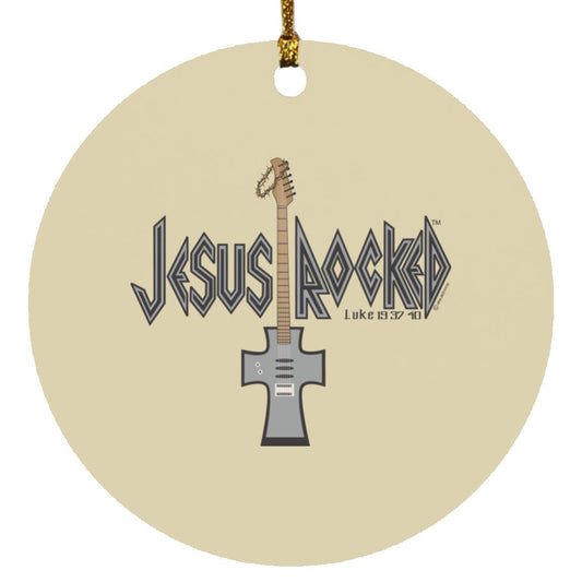 Cross Guitar - Circle Ornament - Jesus Surfed Apparel Co.