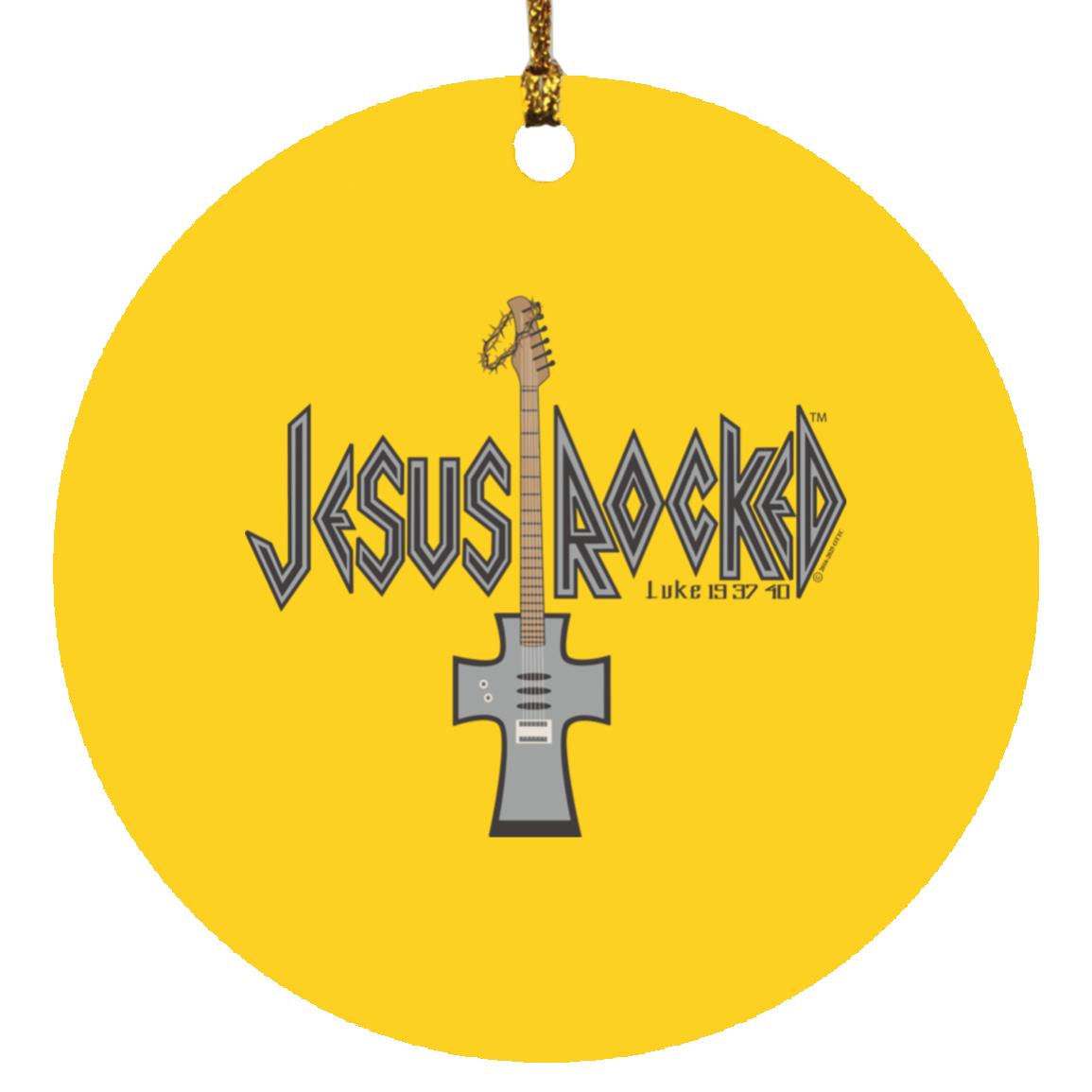 Cross Guitar - Circle Ornament - Jesus Surfed Apparel Co.