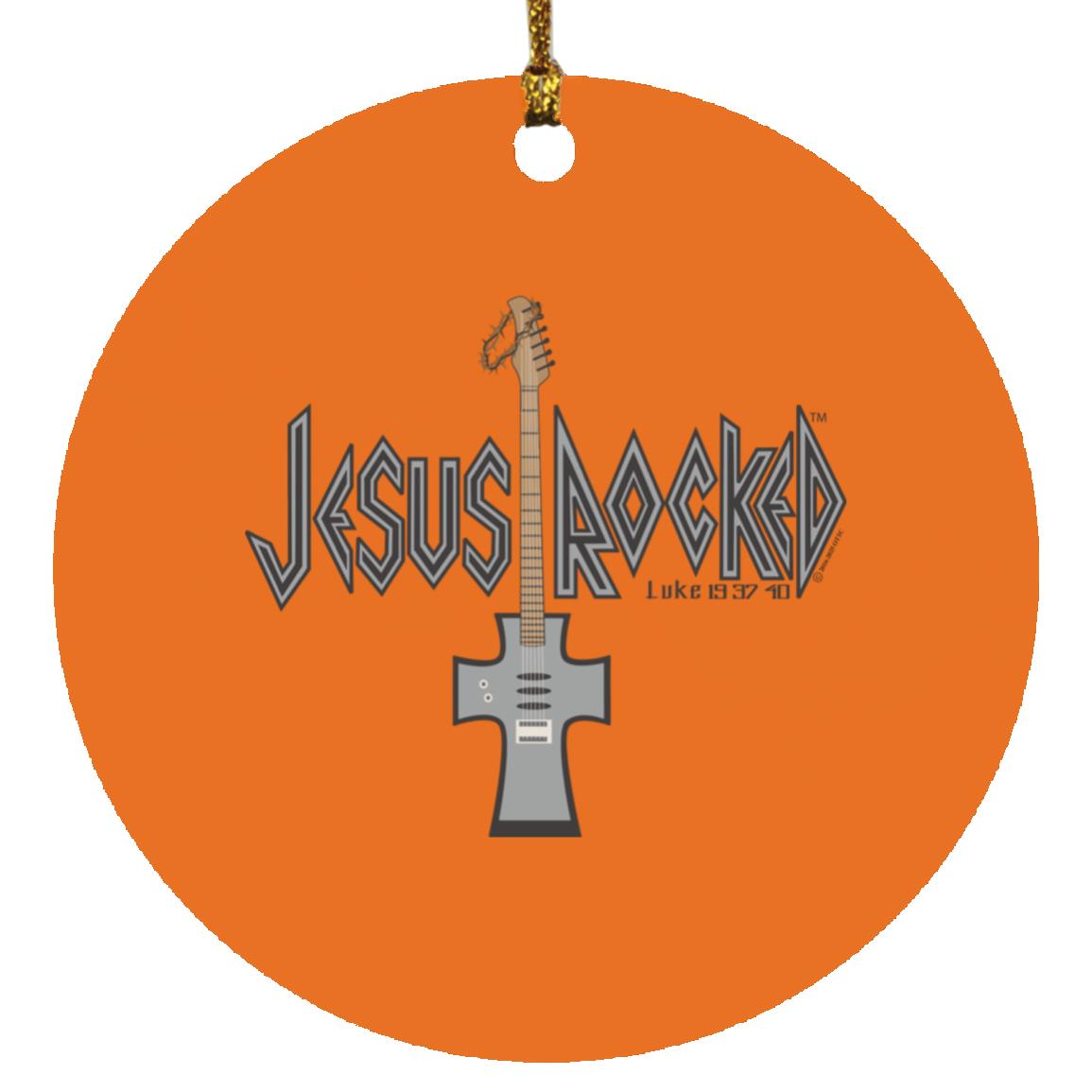 Cross Guitar - Circle Ornament - Jesus Surfed Apparel Co.
