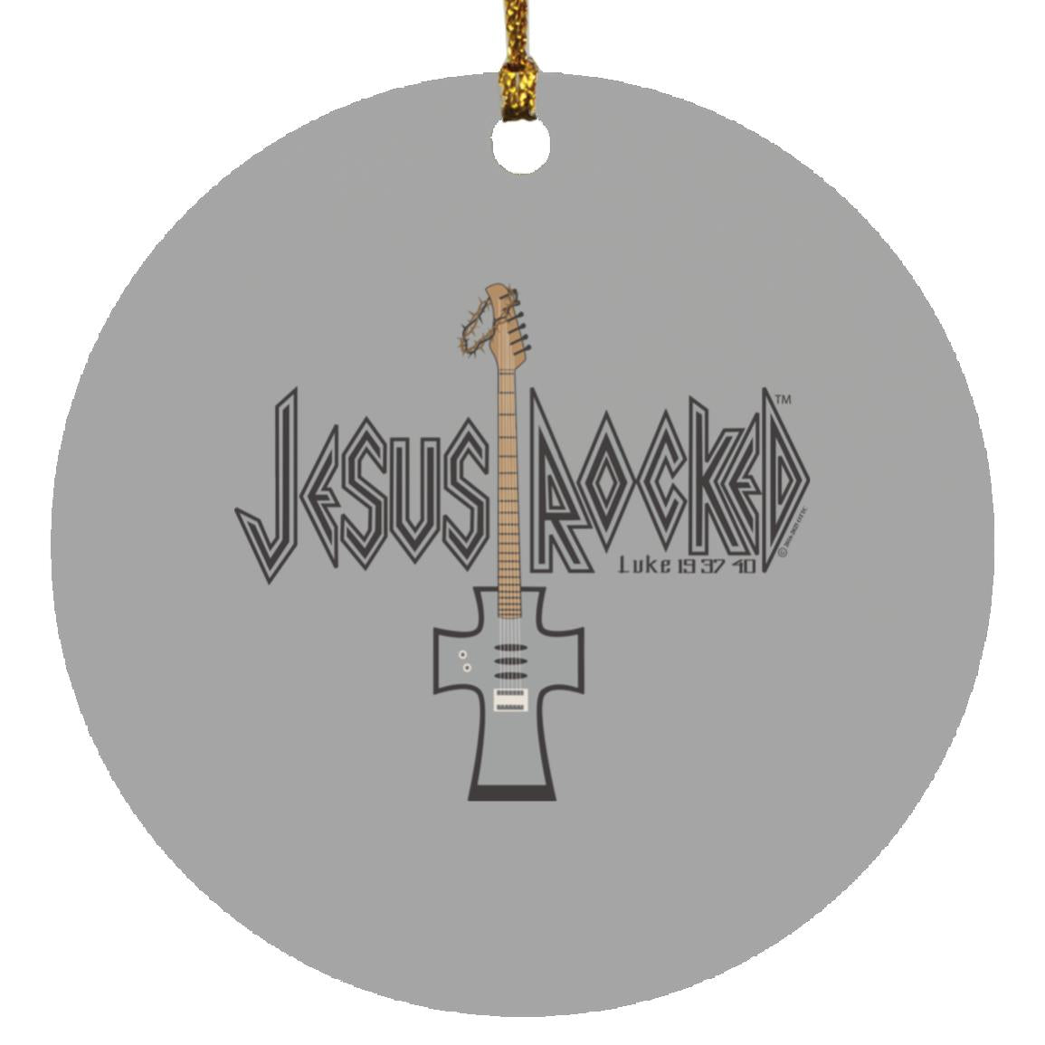 Cross Guitar - Circle Ornament - Jesus Surfed Apparel Co.