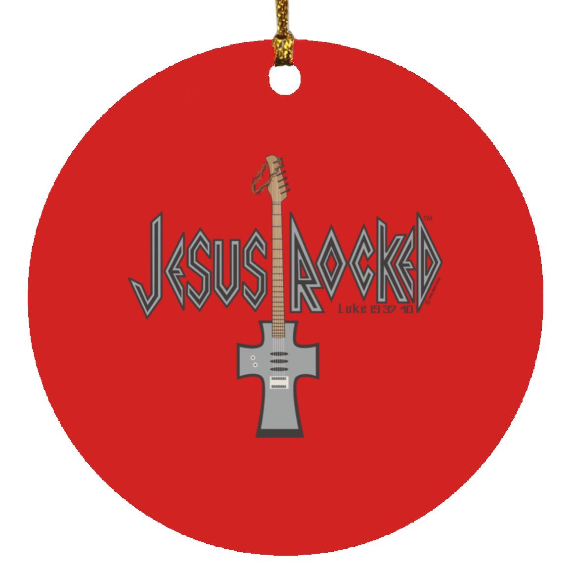 Cross Guitar - Circle Ornament - Jesus Surfed Apparel Co.