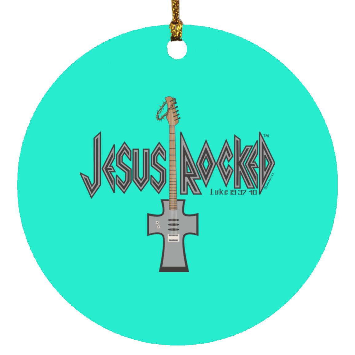 Cross Guitar - Circle Ornament - Jesus Surfed Apparel Co.