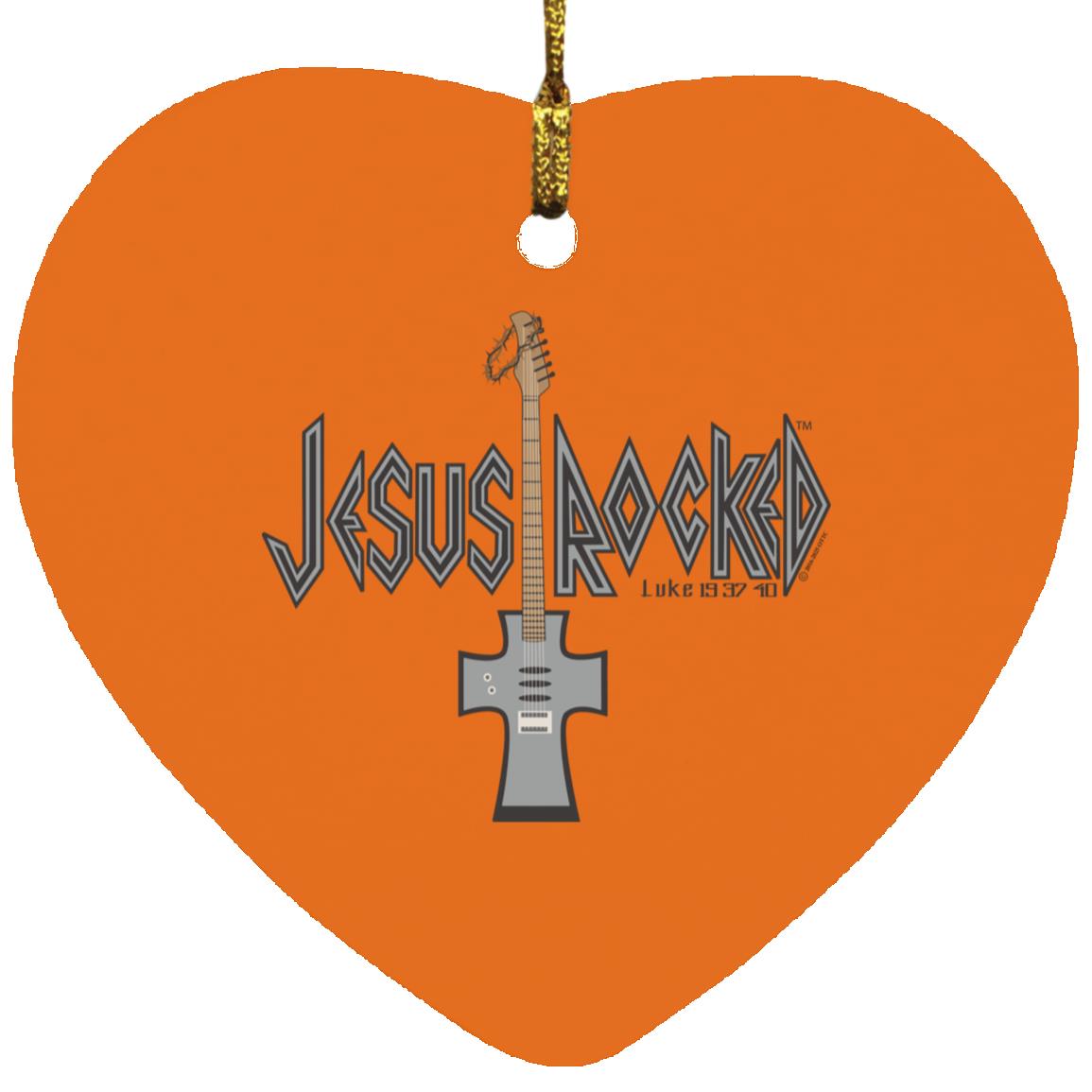 Cross Guitar - Heart Ornament - Jesus Surfed Apparel Co.