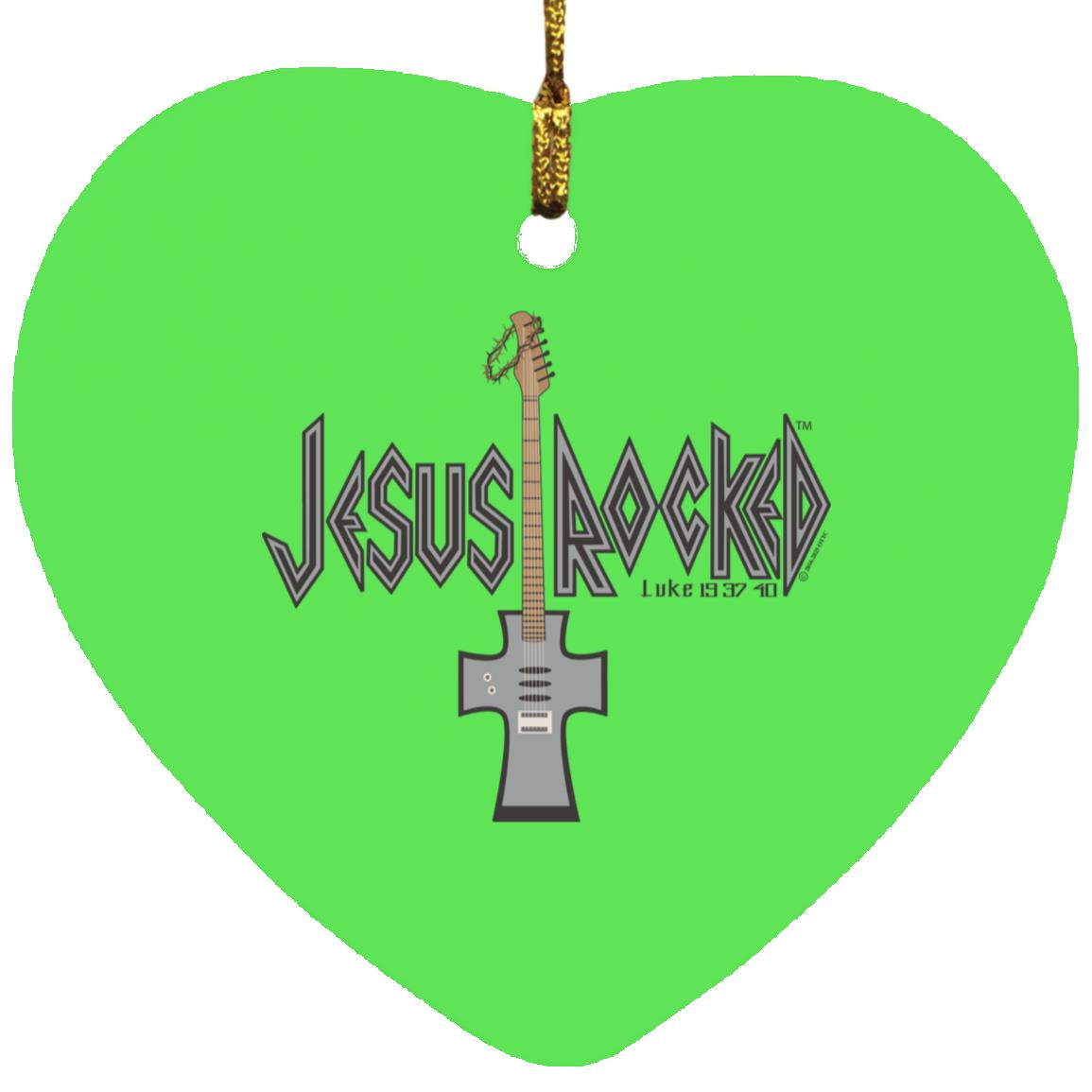 Cross Guitar - Heart Ornament - Jesus Surfed Apparel Co.