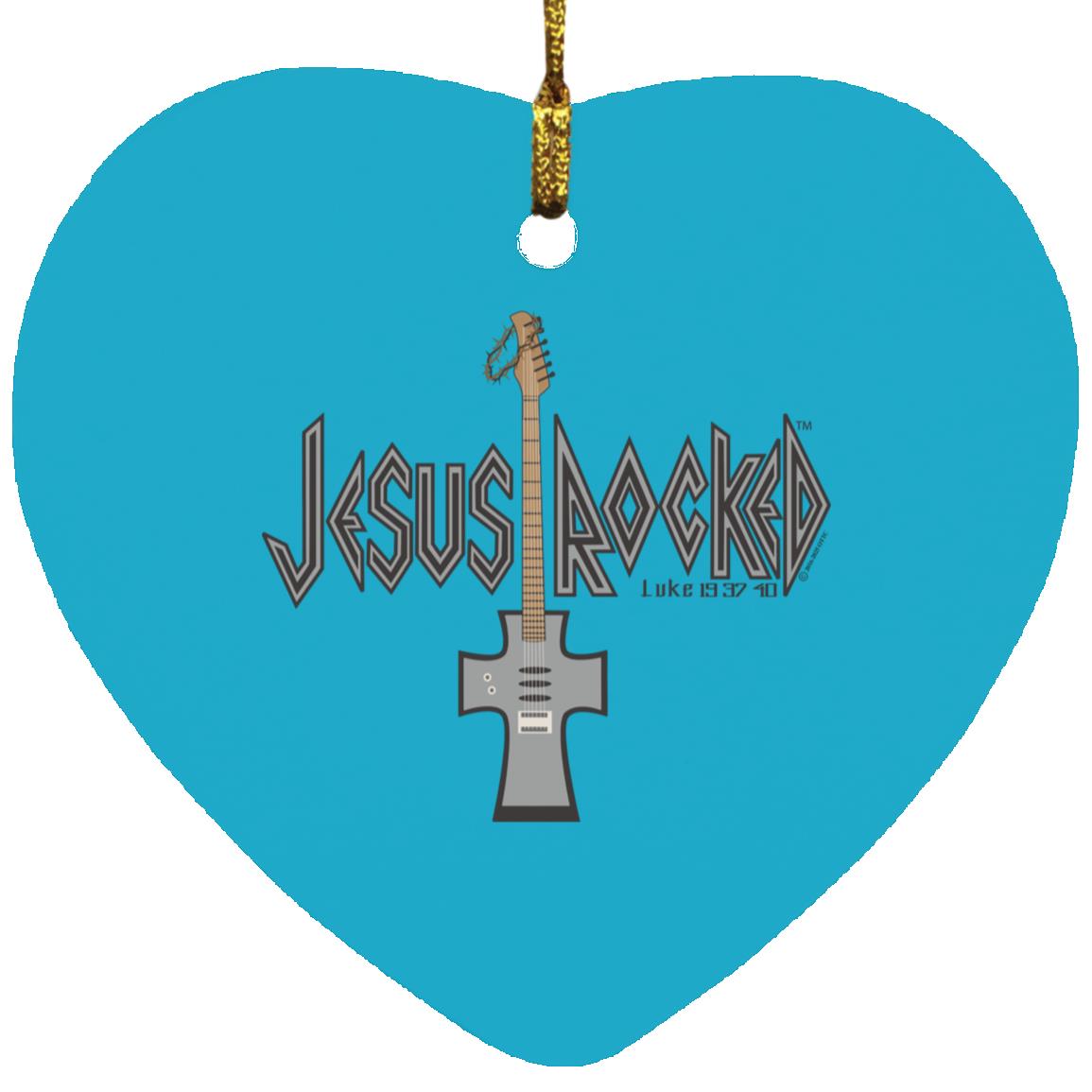 Cross Guitar - Heart Ornament - Jesus Surfed Apparel Co.