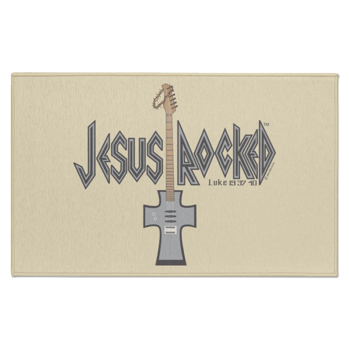 Cross Guitar - Indoor Doormat - Jesus Surfed Apparel Co.