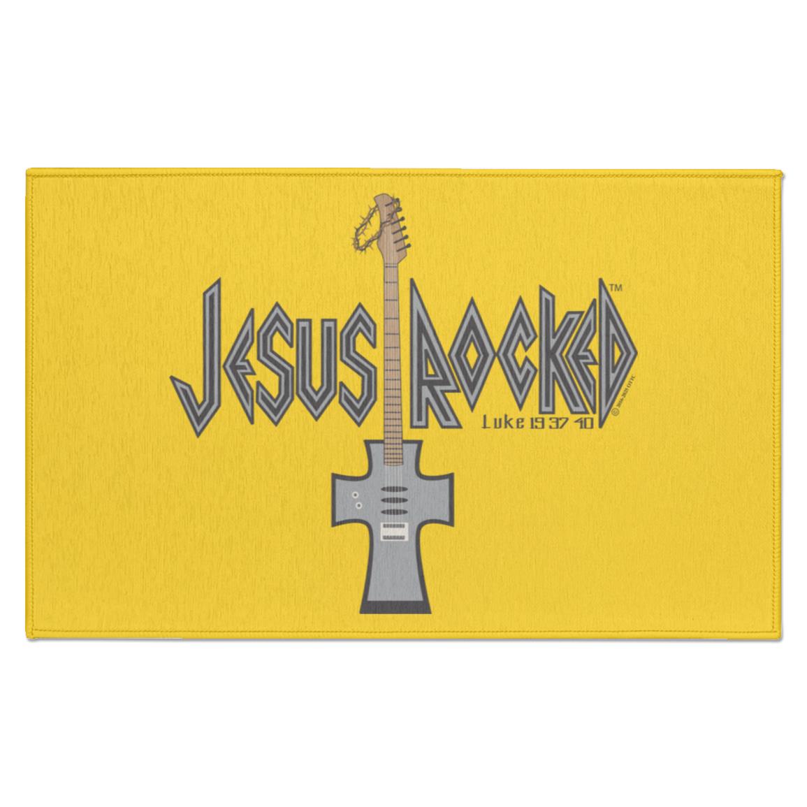 Cross Guitar - Indoor Doormat - Jesus Surfed Apparel Co.