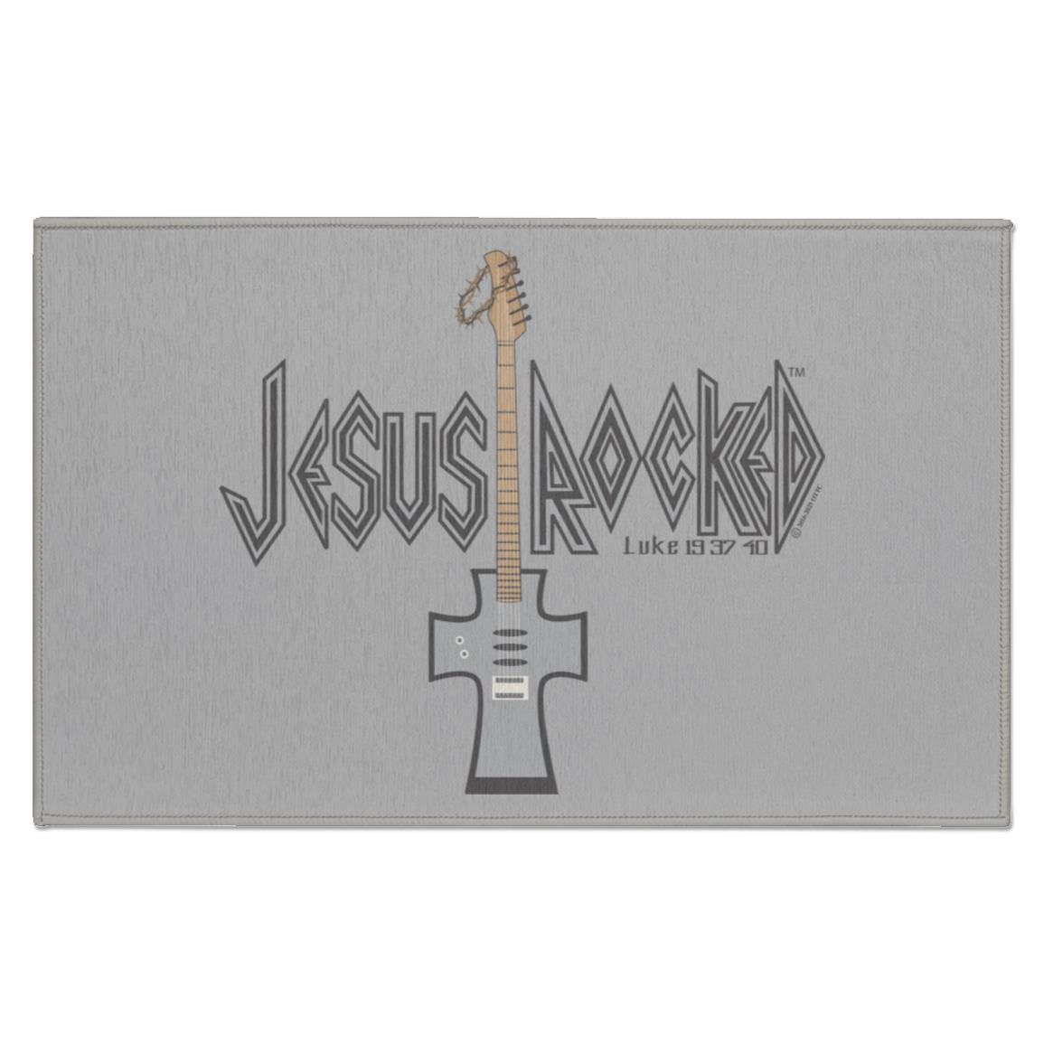 Cross Guitar - Indoor Doormat - Jesus Surfed Apparel Co.