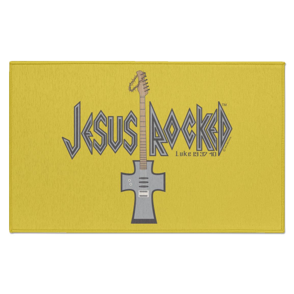 Cross Guitar - Indoor Doormat - Jesus Surfed Apparel Co.