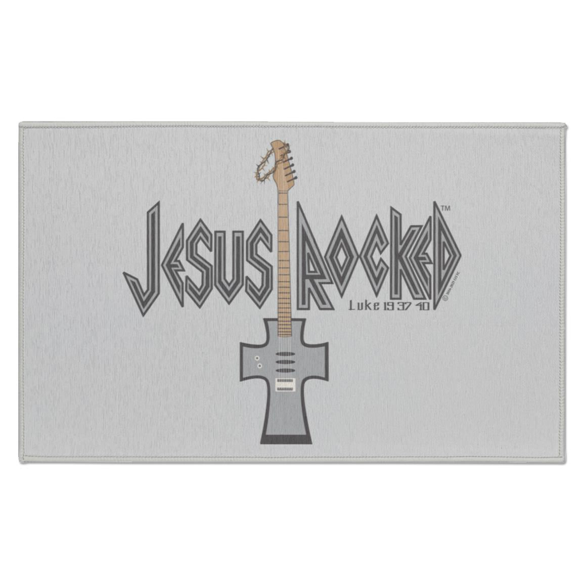 Cross Guitar - Indoor Doormat - Jesus Surfed Apparel Co.