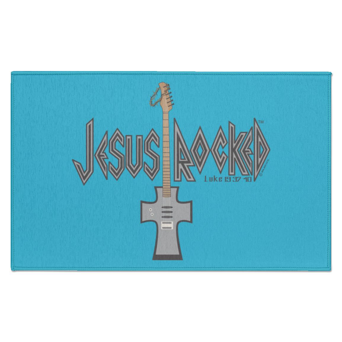 Cross Guitar - Indoor Doormat - Jesus Surfed Apparel Co.