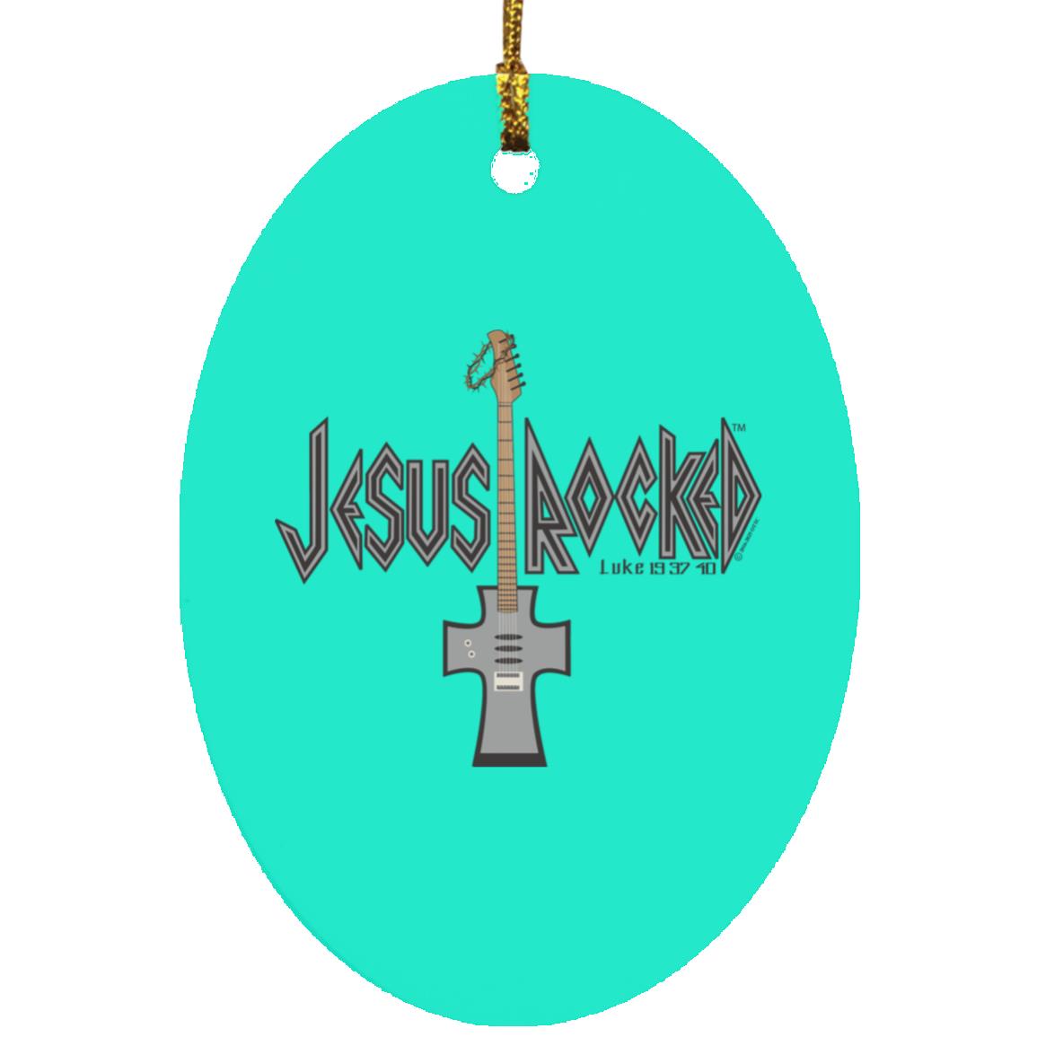 Cross Guitar - Oval Ornament - Jesus Surfed Apparel Co.