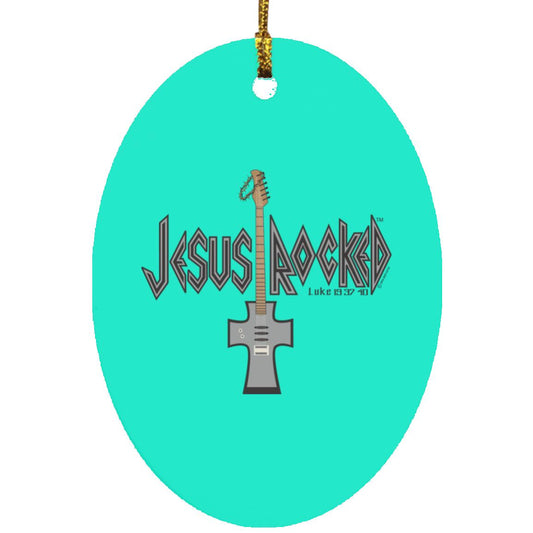 Cross Guitar - Oval Ornament - Jesus Surfed Apparel Co.