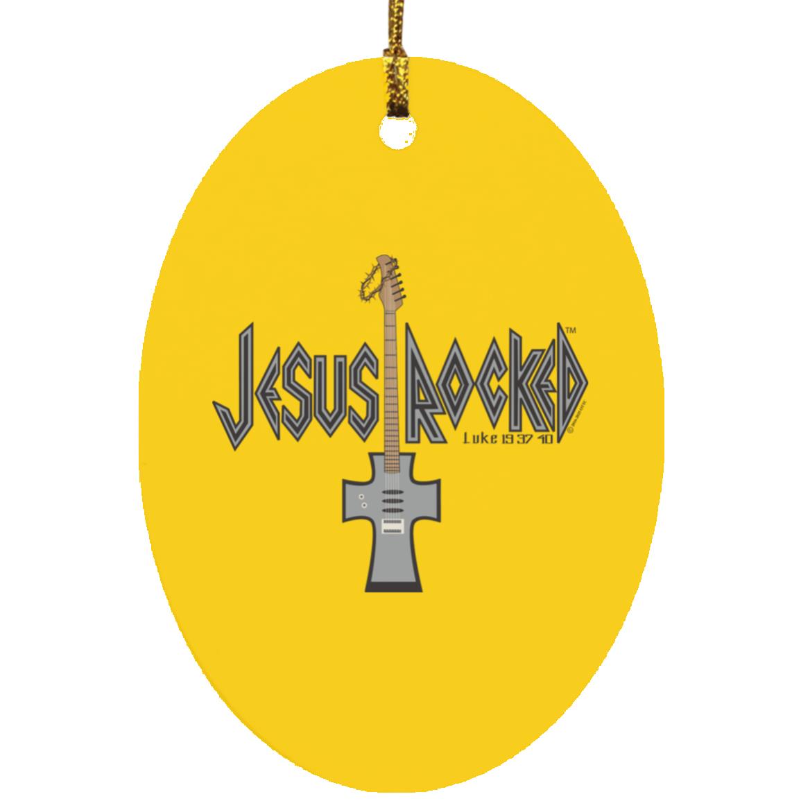 Cross Guitar - Oval Ornament - Jesus Surfed Apparel Co.