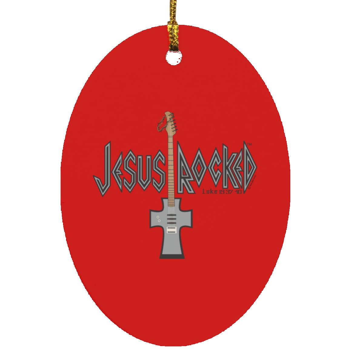 Cross Guitar - Oval Ornament - Jesus Surfed Apparel Co.
