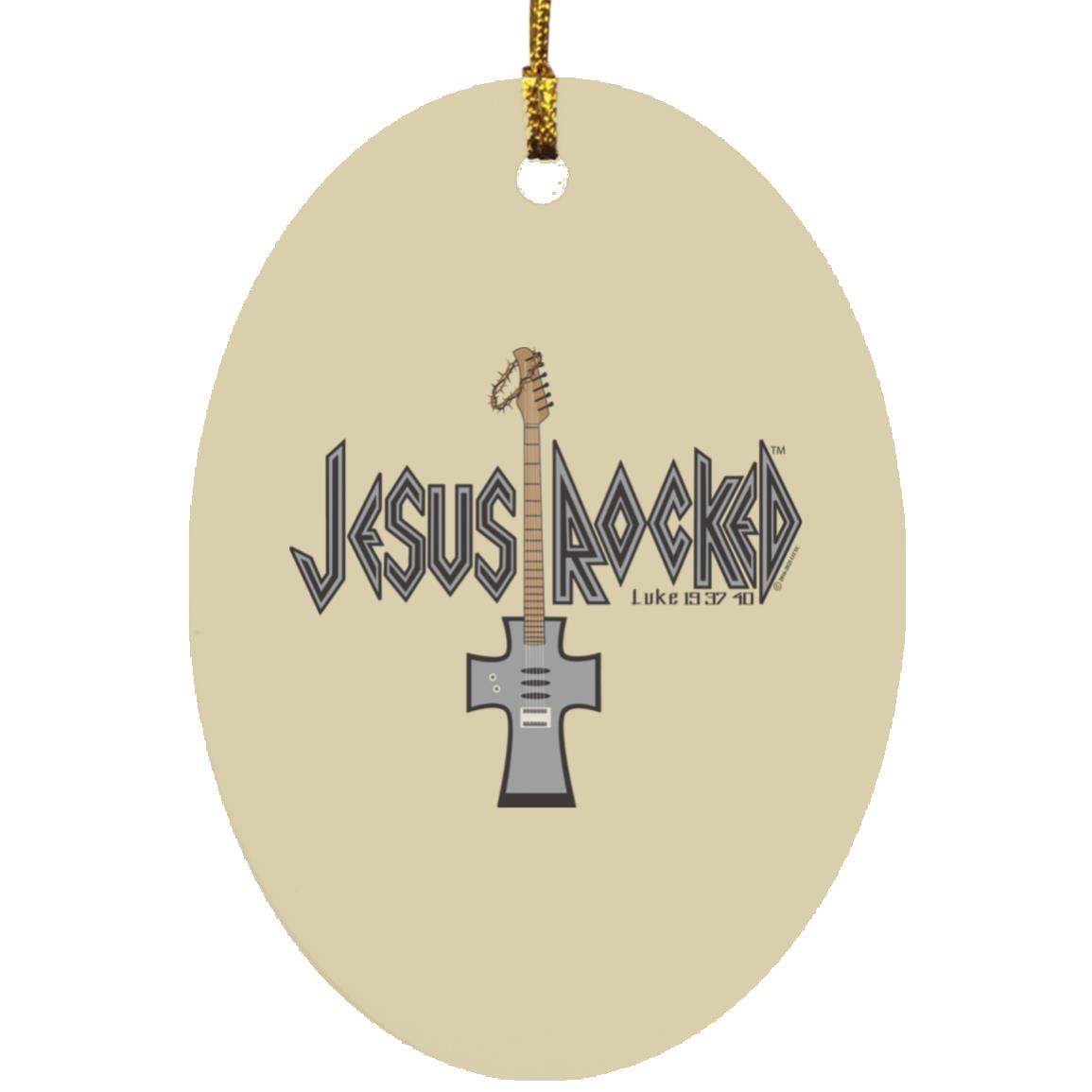 Cross Guitar - Oval Ornament - Jesus Surfed Apparel Co.