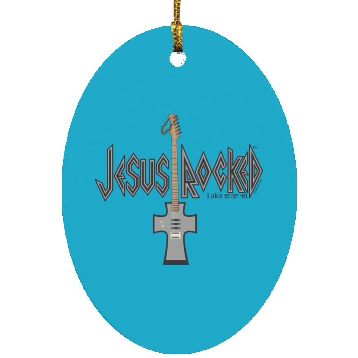 Cross Guitar - Oval Ornament - Jesus Surfed Apparel Co.