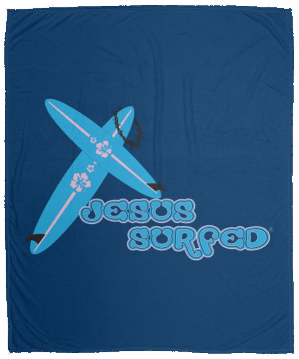 Crossboards - Cozy Plush Fleece Blanket - 50x60 - Jesus Surfed Apparel Co.