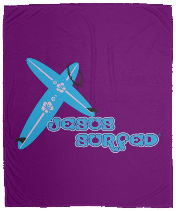 Crossboards - Cozy Plush Fleece Blanket - 50x60 - Jesus Surfed Apparel Co.