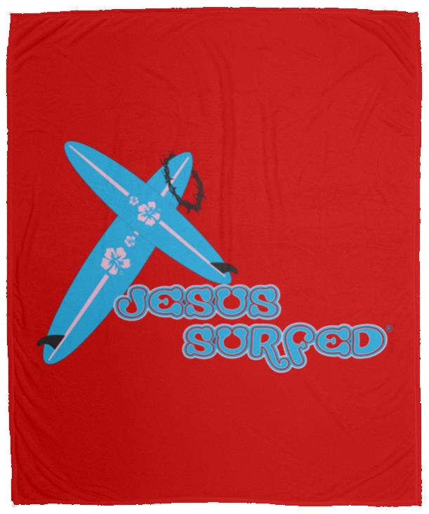 Crossboards - Cozy Plush Fleece Blanket - 50x60 - Jesus Surfed Apparel Co.