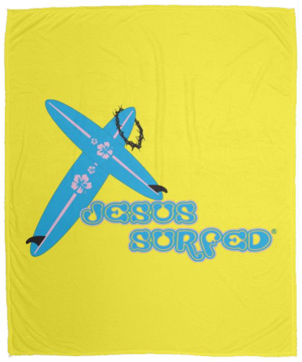 Crossboards - Cozy Plush Fleece Blanket - 50x60 - Jesus Surfed Apparel Co.