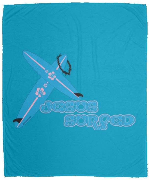 Crossboards - Cozy Plush Fleece Blanket - 50x60 - Jesus Surfed Apparel Co.
