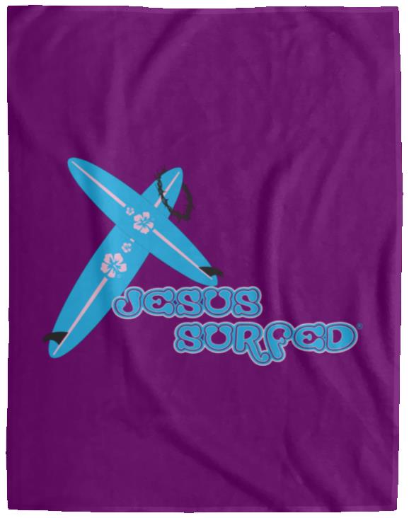 Crossboards - Cozy Plush Fleece Blanket - 60x80 - Jesus Surfed Apparel Co.