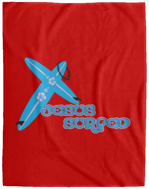 Crossboards - Cozy Plush Fleece Blanket - 60x80 - Jesus Surfed Apparel Co.