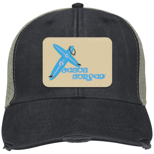 Crossboards - Distressed Ollie Cap - Rectangle Patch - Jesus Surfed Apparel Co.