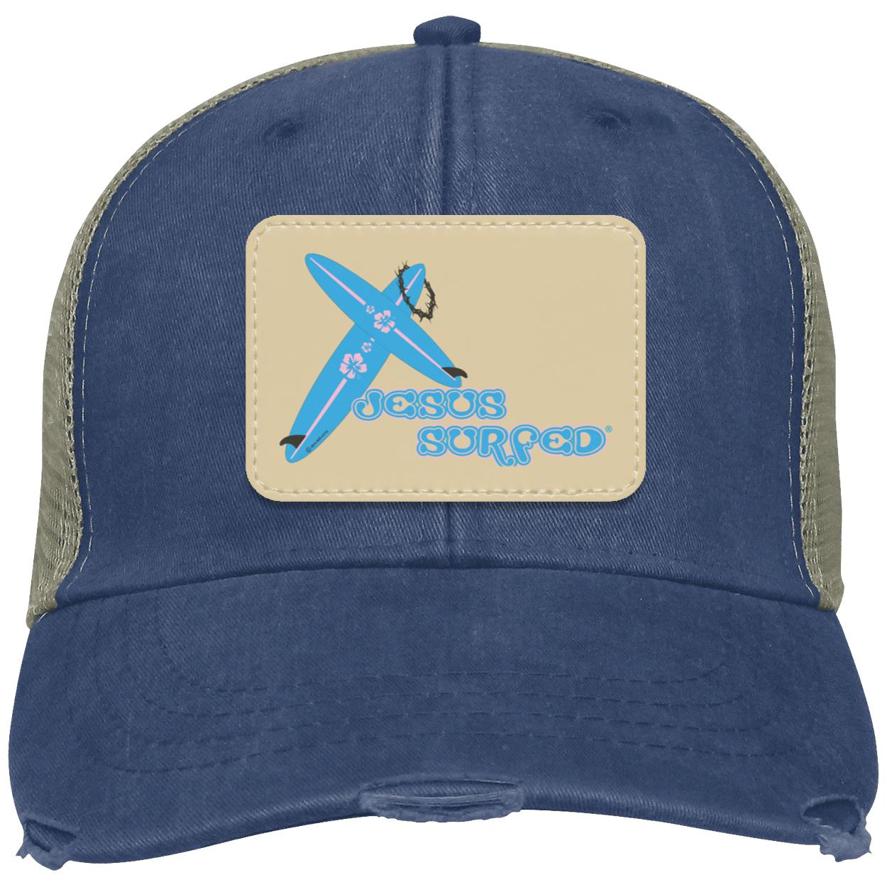 Crossboards - Distressed Ollie Cap - Rectangle Patch - Jesus Surfed Apparel Co.