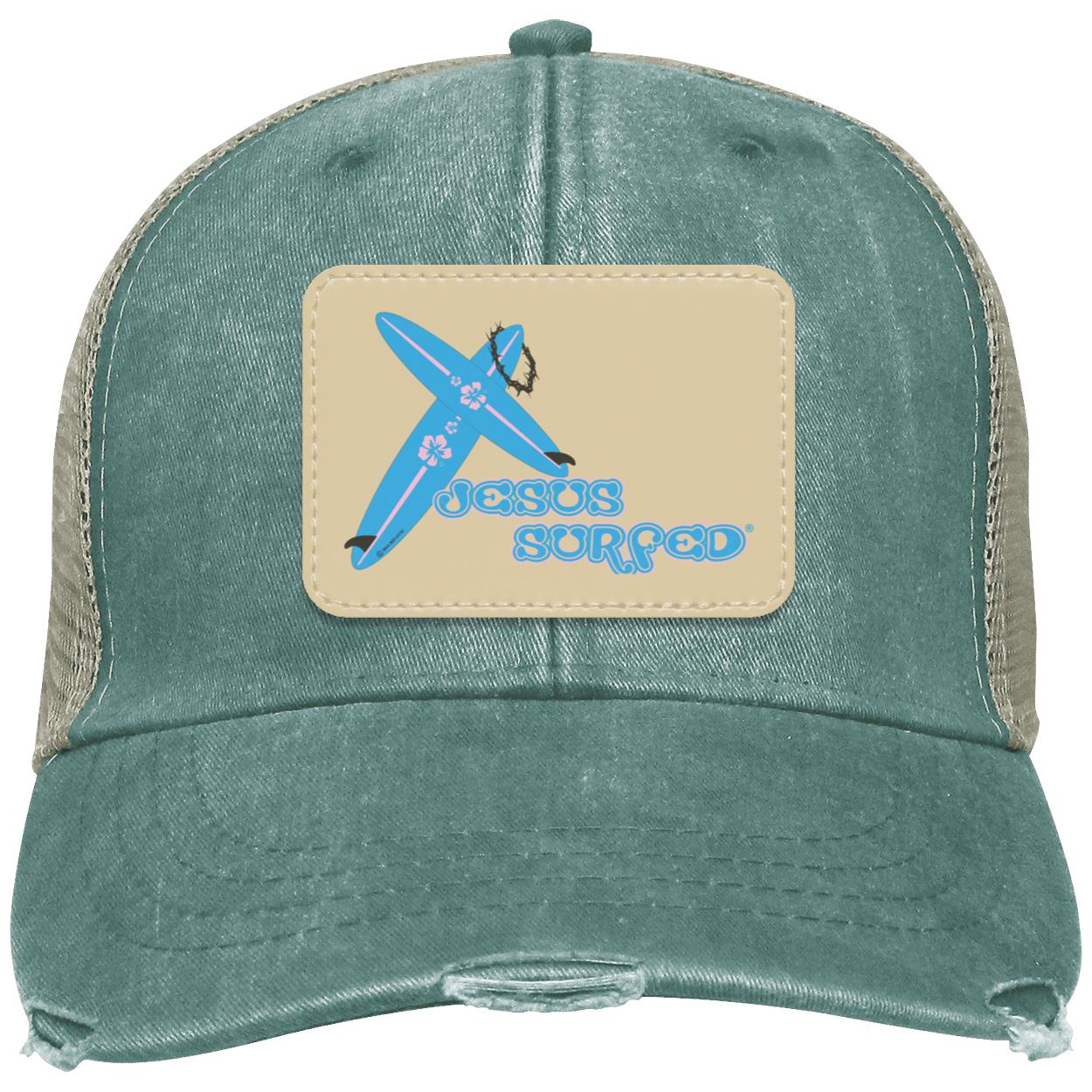 Crossboards - Distressed Ollie Cap - Rectangle Patch - Jesus Surfed Apparel Co.
