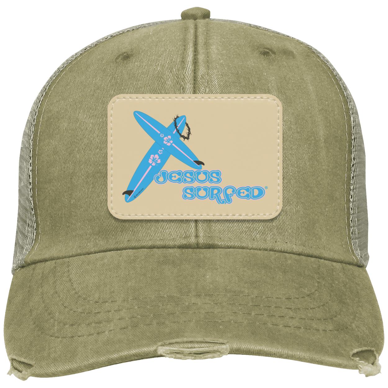 Crossboards - Distressed Ollie Cap - Rectangle Patch - Jesus Surfed Apparel Co.