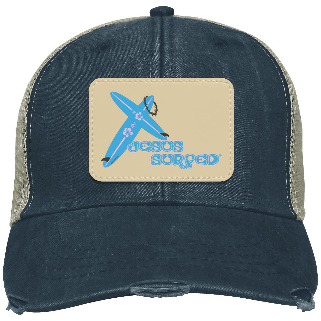 Crossboards - Distressed Ollie Cap - Rectangle Patch - Jesus Surfed Apparel Co.