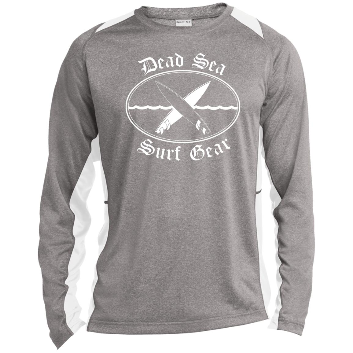 Dead Sea Surf Gear - Men's Long Sleeve Heather Colorblock Performance Shirt