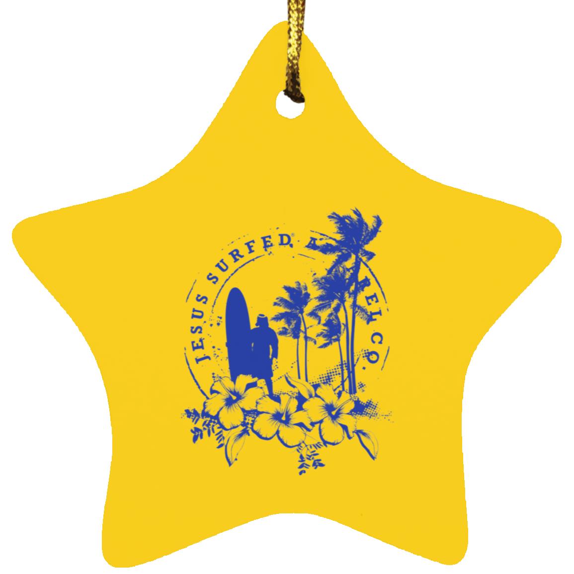 Jesus Surfed Apparel Star Ornament