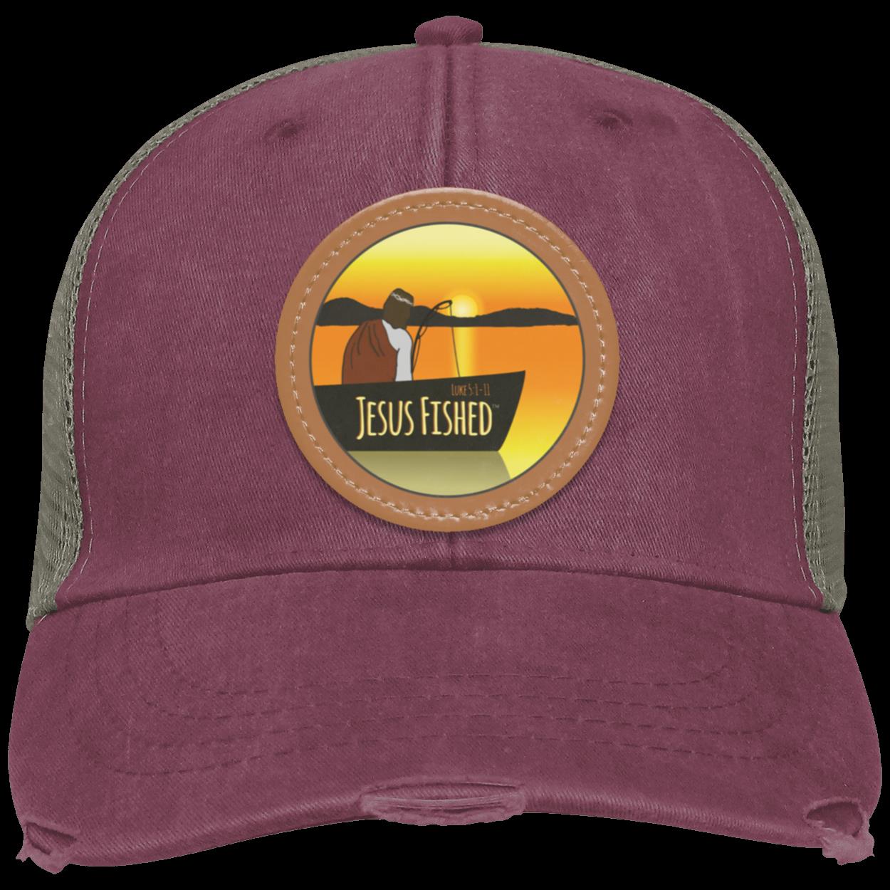Cast the Line - Distressed Ollie Cap - Circle Patch