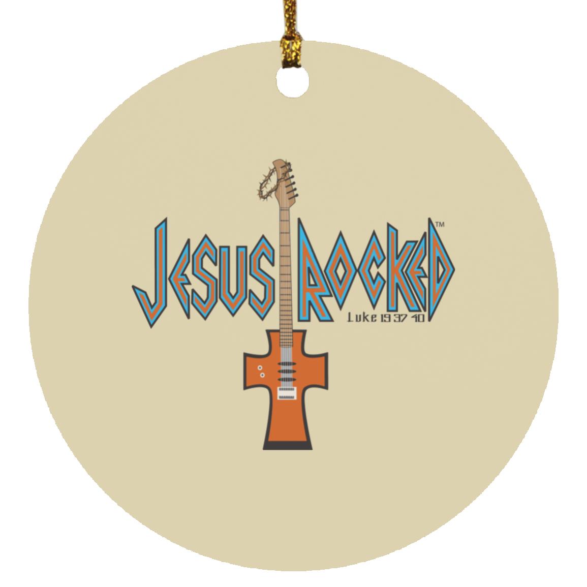 Cross Guitar - Circle Ornament