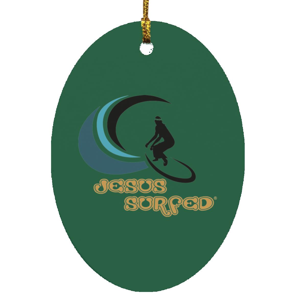 Ridin' the Wave Oval - Ornament