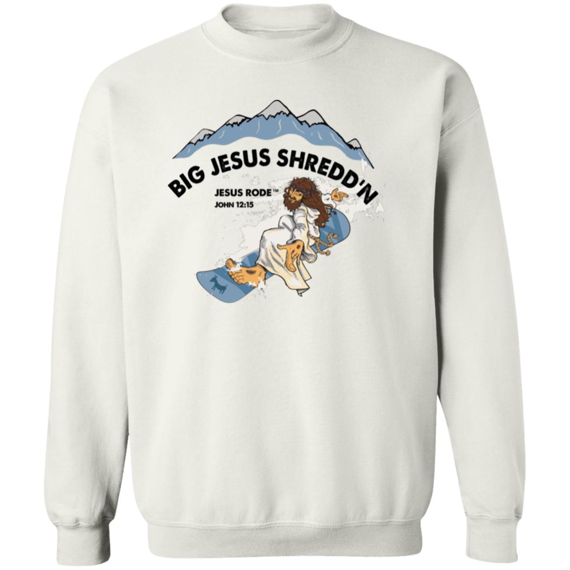 Shredd'n Jesus - Men/Women Unisex Crewneck Sweatshirt
