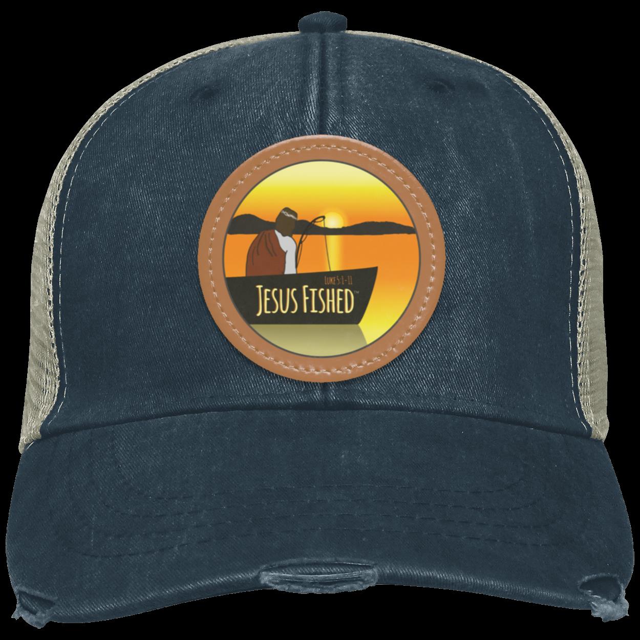 Cast the Line - Distressed Ollie Cap - Circle Patch