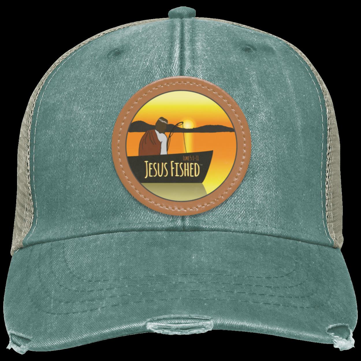 Cast the Line - Distressed Ollie Cap - Circle Patch