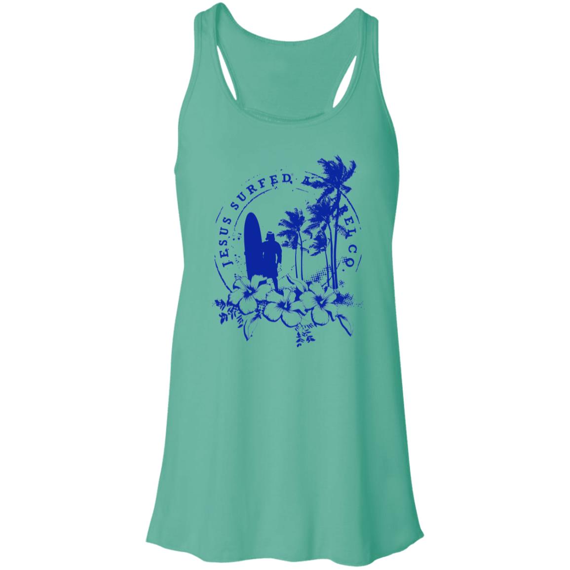 Jesus Surfed Apparel - Women's Flowy Racerback Tank