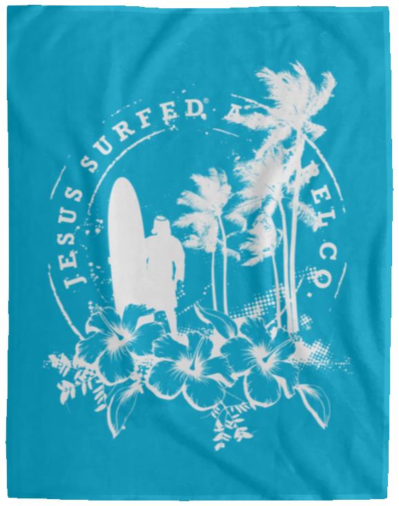 Jesus Surfed Apparel - Cozy Plush Fleece Blanket - 60x80