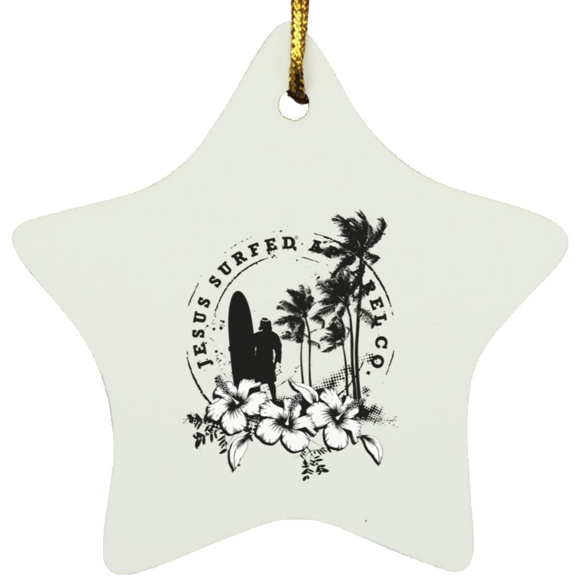 Jesus Surfed Apparel - Star Ornament